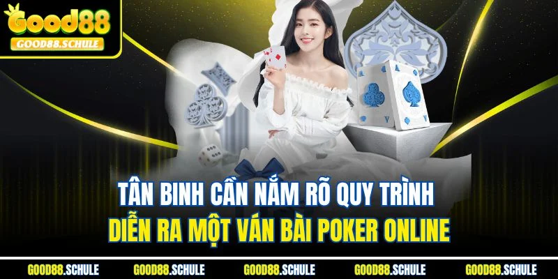 Tân binh cần nắm rõ quy trình diễn ra một ván bài Poker Online